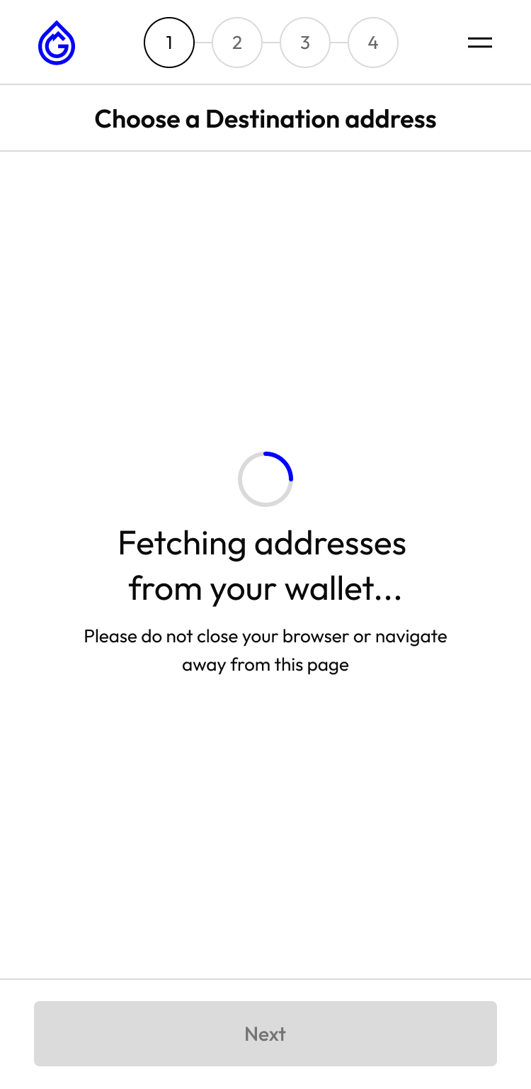 Phone design layout of multiple address fetches happening at once