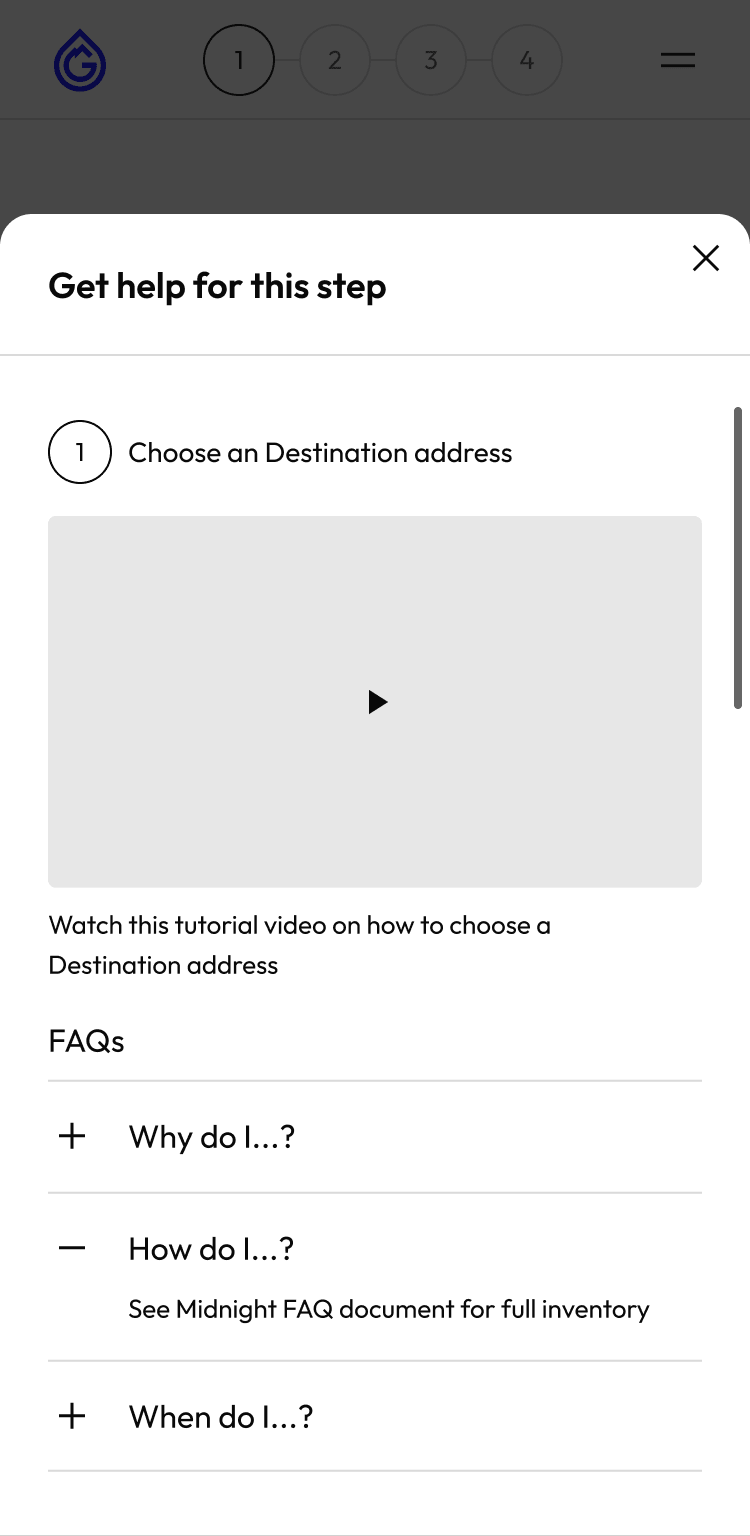 Example of a rich contextual help card on a mobile device